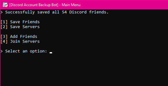 Discord Account Backup | UHQ Free Tool