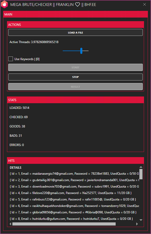MEGA Brute and Checker - By Franklin