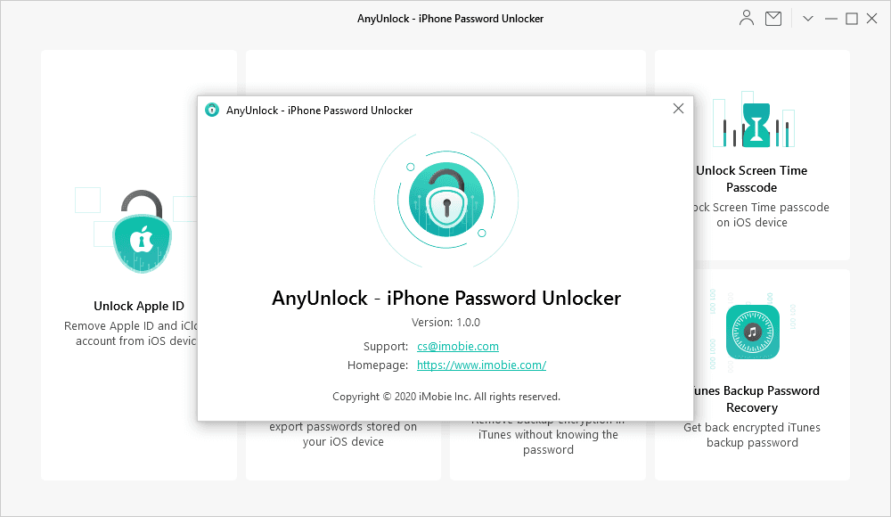 AnyUnlock - iPhone Password Unlocker v1.4.0