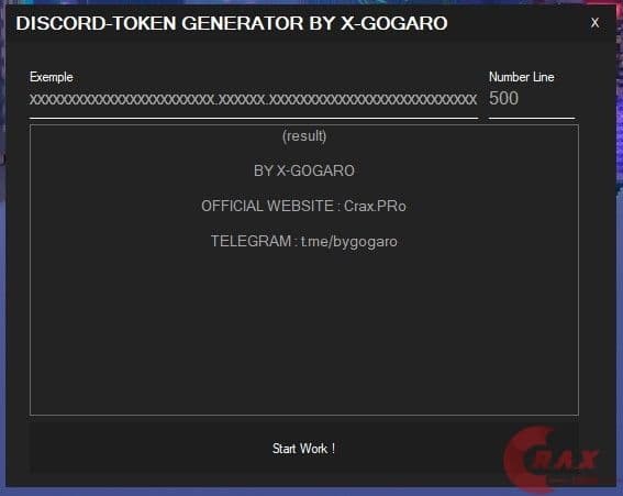 Discord-Token Generator By X-GOGARO