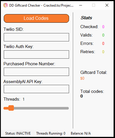 Dunkin Donuts GiftCard Checker Paid Tool Cracked By NotLuna