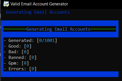 Email Account Generator Checker