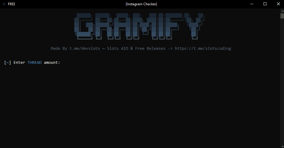 Gramify - Instagram Checker
