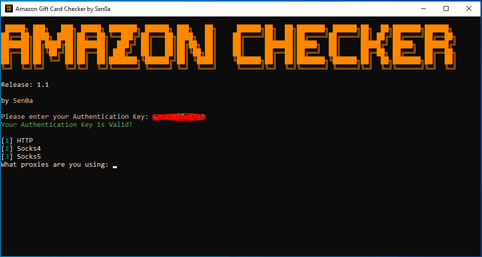 [PAID TOOL] AMAZON GC CHECKER BY SEN0A | LICENSES FREE TO ALL!