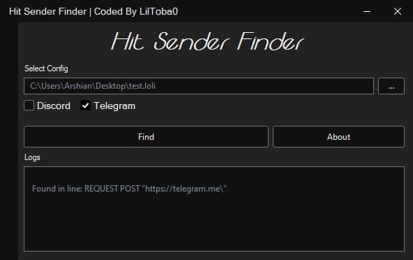 Hit Sender Finder v1.0