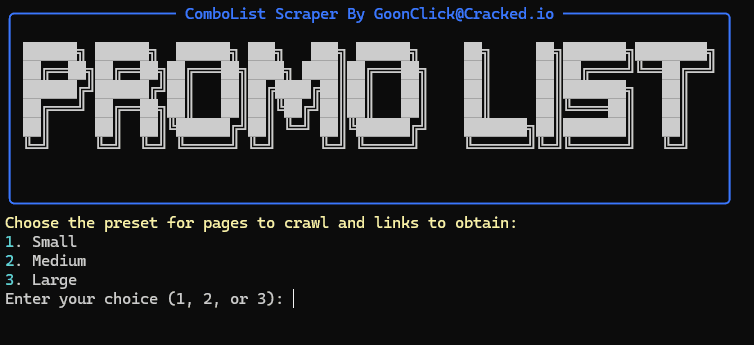 Promo List Combo Scraper