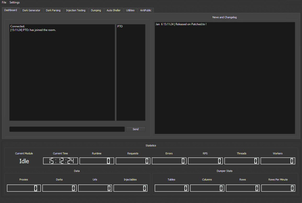 XDumpGO - SQL Mass Injection Tool