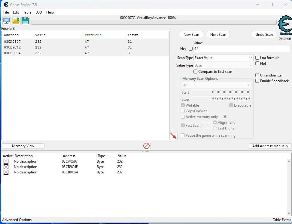 Cheat Engine v7.5