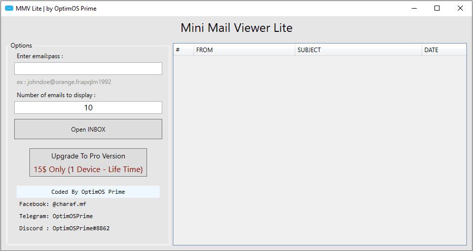 Mini Mail Viewer Lite