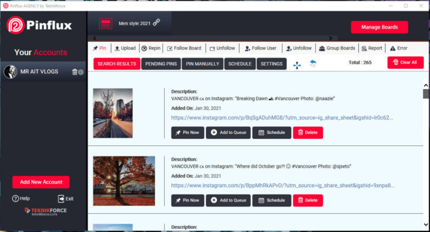 PinFlux AGENCY by Teknikforce