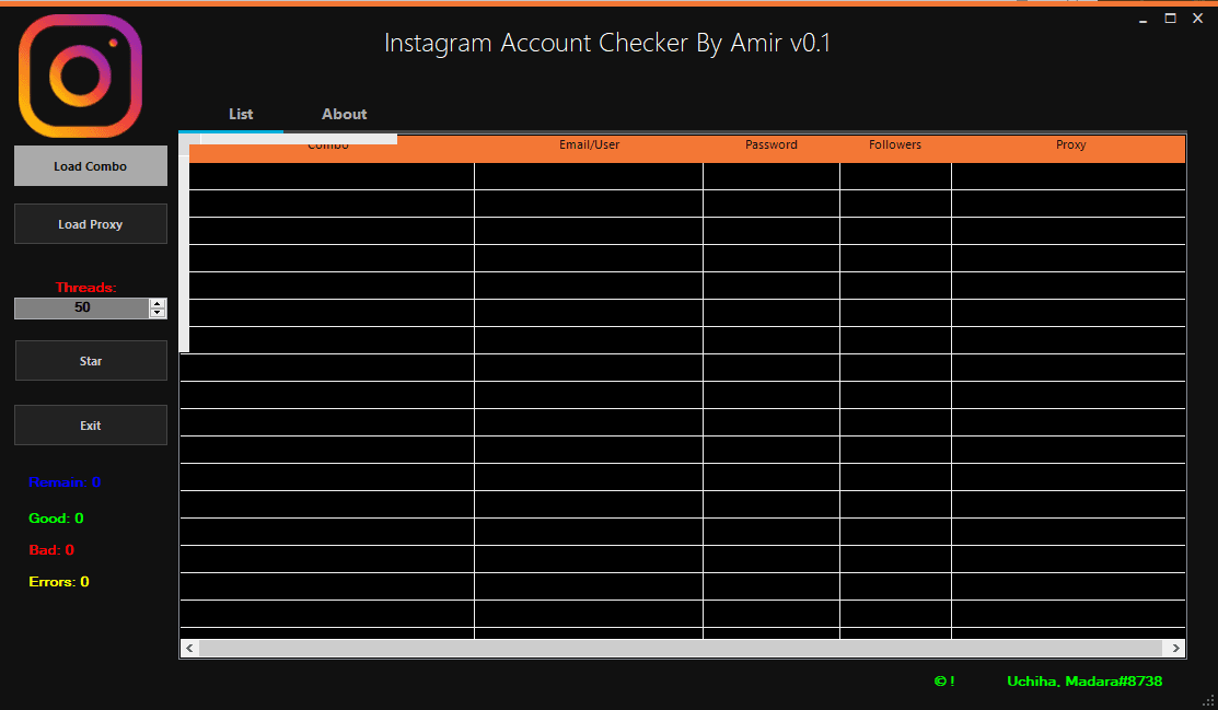 Instagram Account Checker by Amir