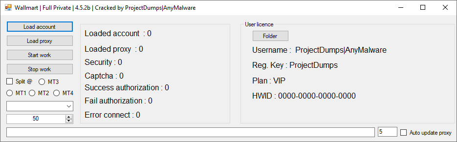 Walmart Account Checker 4.5.2b