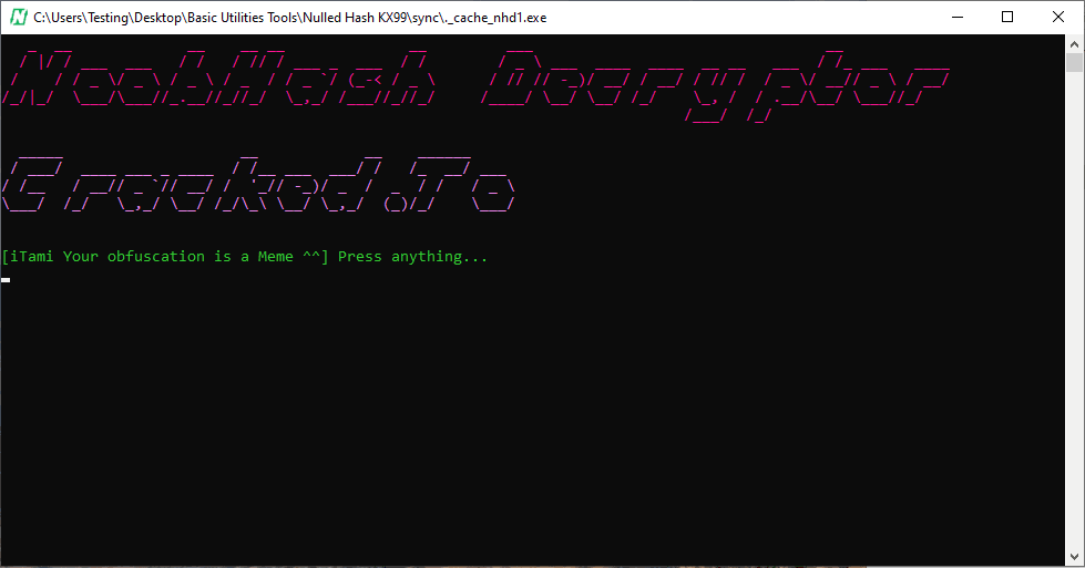 Nulled Hash KX99 - NoobHash Decryptor