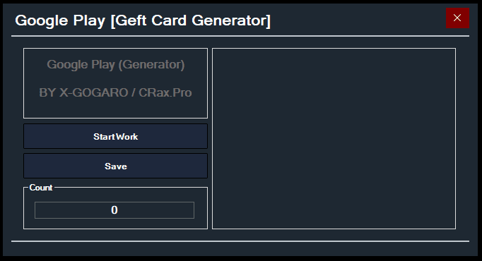 Google Play Gift Card Generator by X-GOGARO