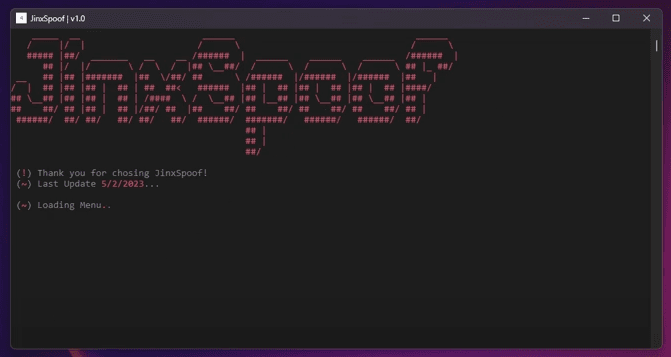JinxSpoof - Hardware Spoofer