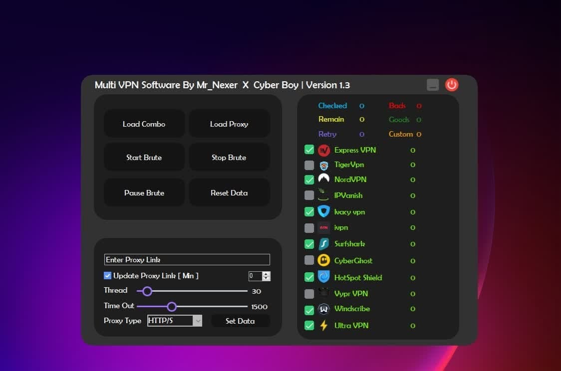 Multi VPN Checker By Mr_Nexer