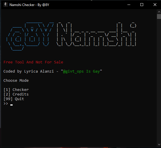 Namshi Checker by @8Y