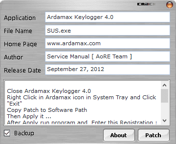 Ardamax Keylogger 4.0 by Plunderthesecurity