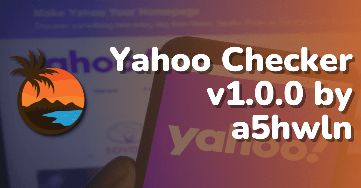 Yahoo Checker v1.0.0 By a5hwLn aka DragZer