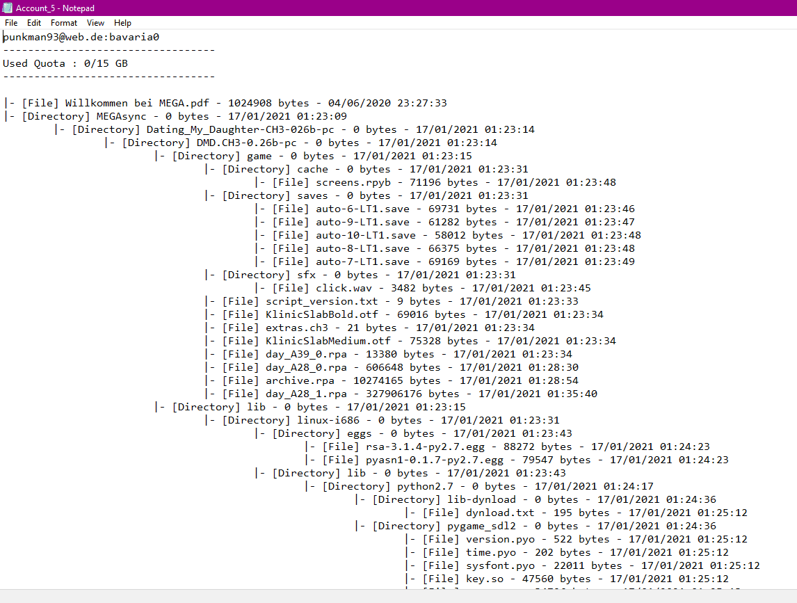 Mega.nz Checker + Keyword searcher by OptimOS