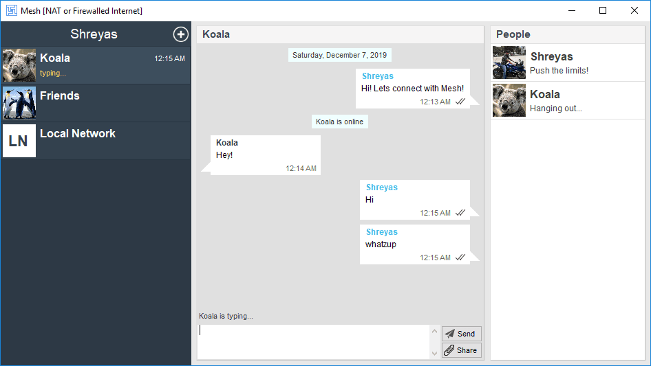 Technitium Mesh P2P Messenger