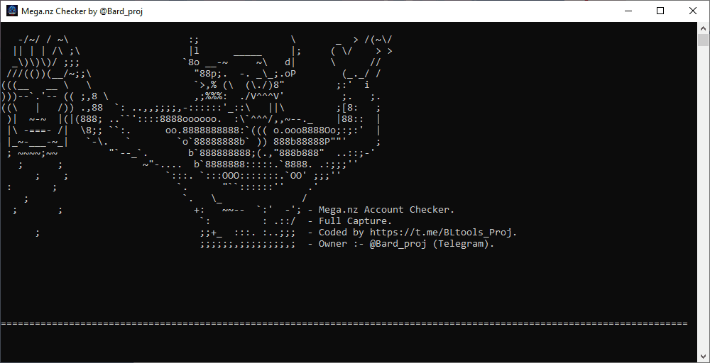 Mega.nz Checker By BardProj