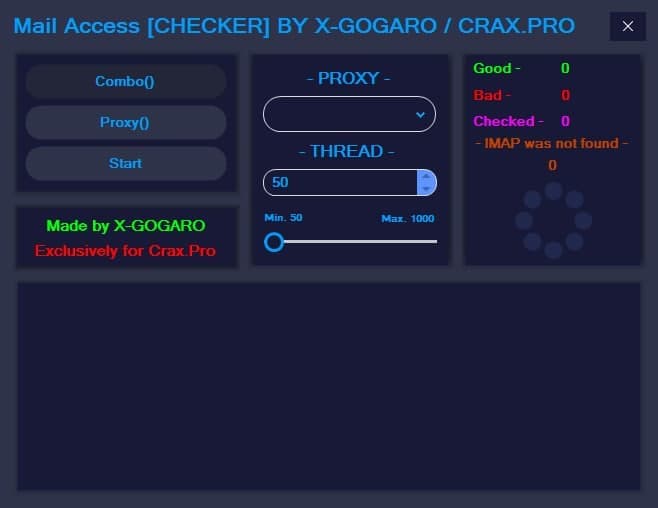 Mail Access Checker By X-GOGARO