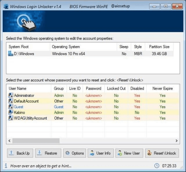 Windows Login Unlocker v2.0 Pro