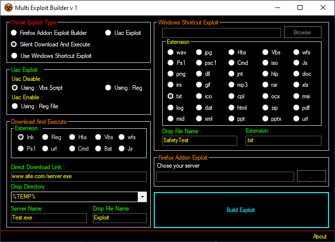 Multi Exploit Builder