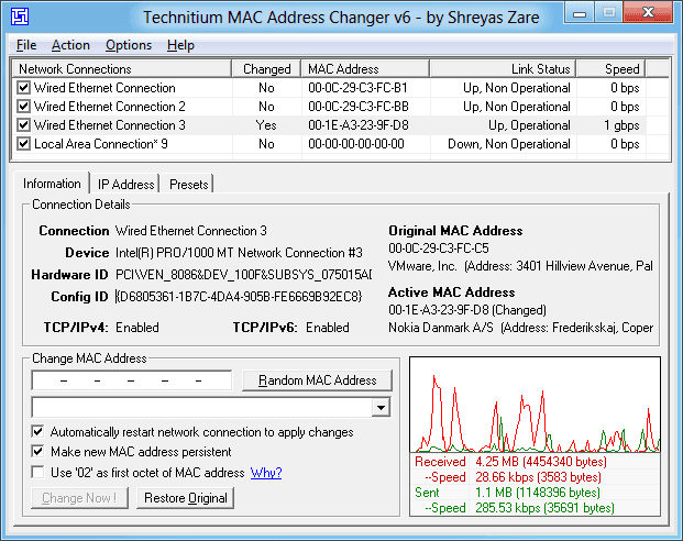 Technitium MAC Changer v6.0.7