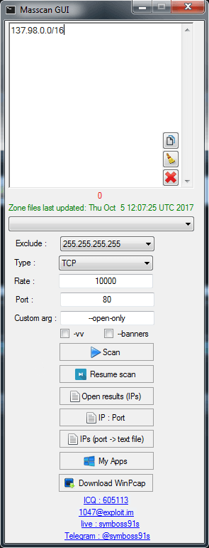 Masscan GUI - Cracked