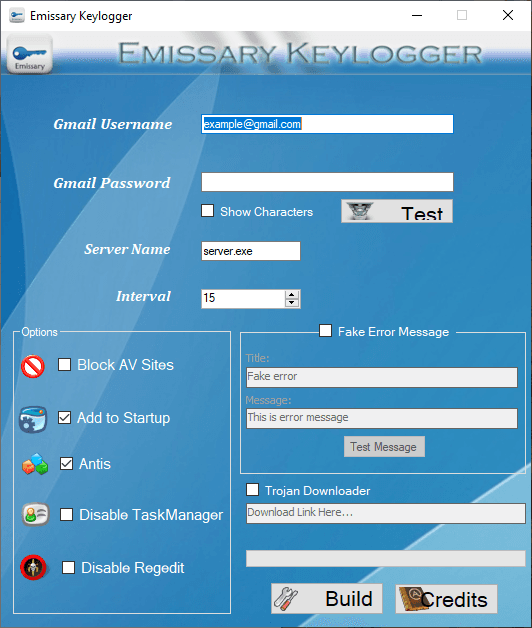 Emissary Keylogger