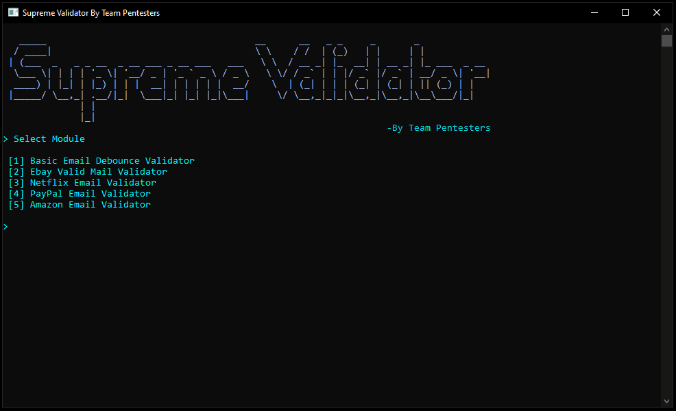 Supreme Validator v1.0 | Ebay, Netflix, PayPal, Amazon