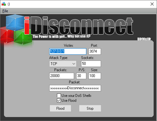 iDisconnect Packet Blaster