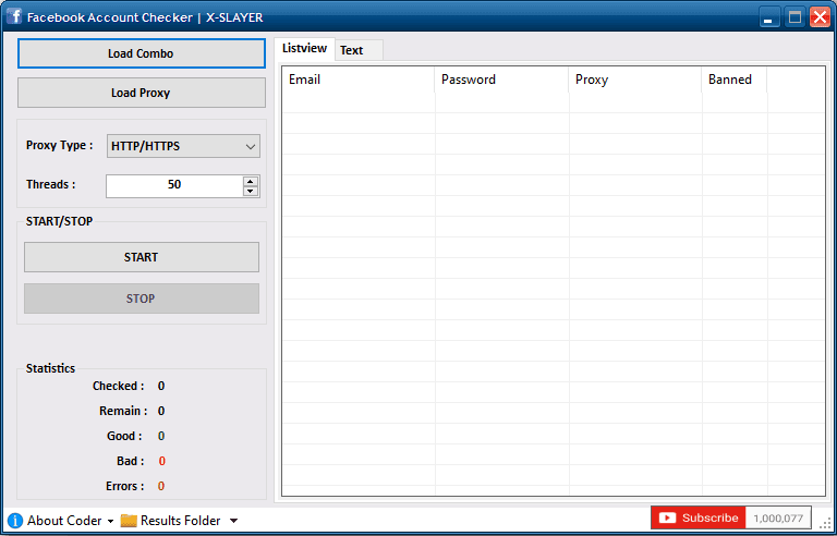 Facebook Accounts Checker by X-SLAYER