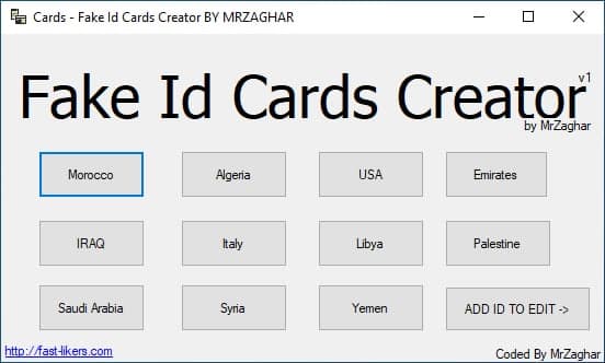 Fake ID Cards Creator by MrZaghar