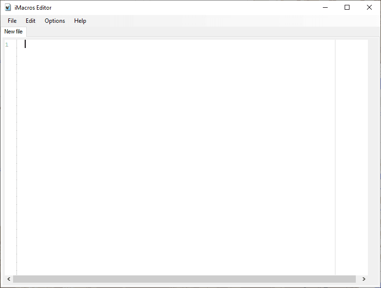 iMacros Script Editor
