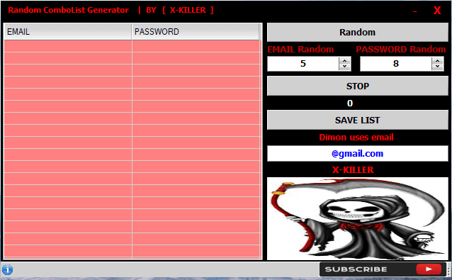 Combolist Generator by X-KILLER