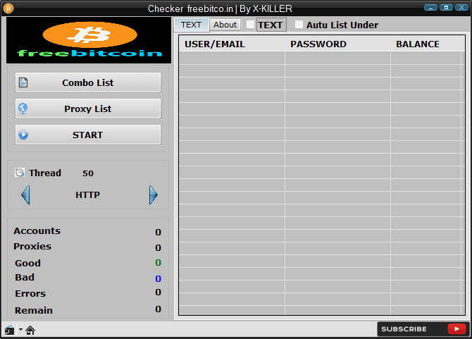 FreeBitco.in Account Checker by X-KILLER