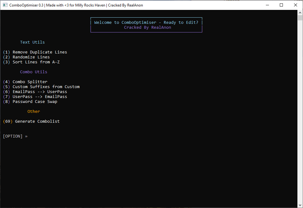 Combo Optimiser 0.3 Cracked By RealAnon