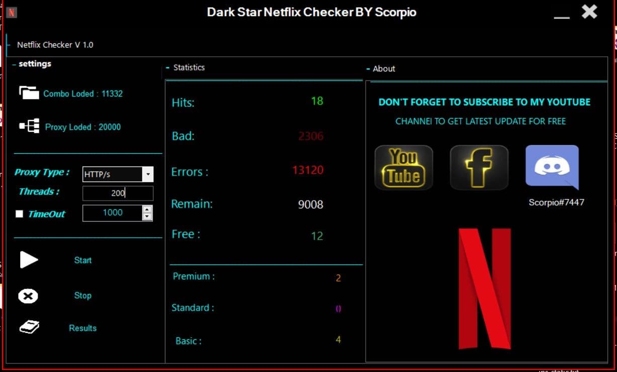 Netflix Checkers Generators & Accounts Tools Pack