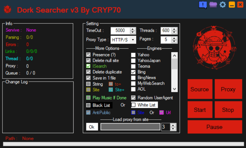 Dork Searcher v3 by CRYP70